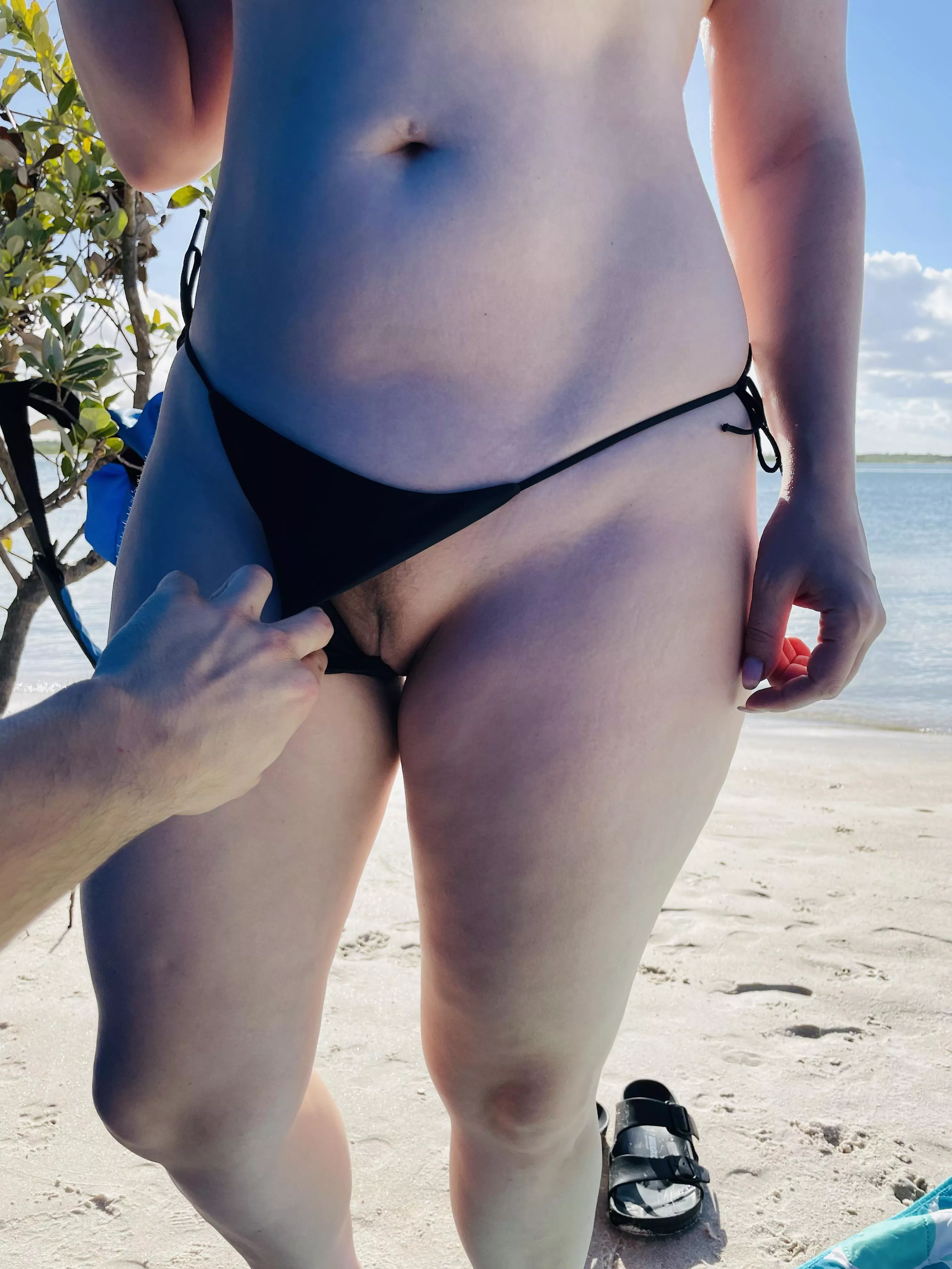 Here it is. At the beach 🏝