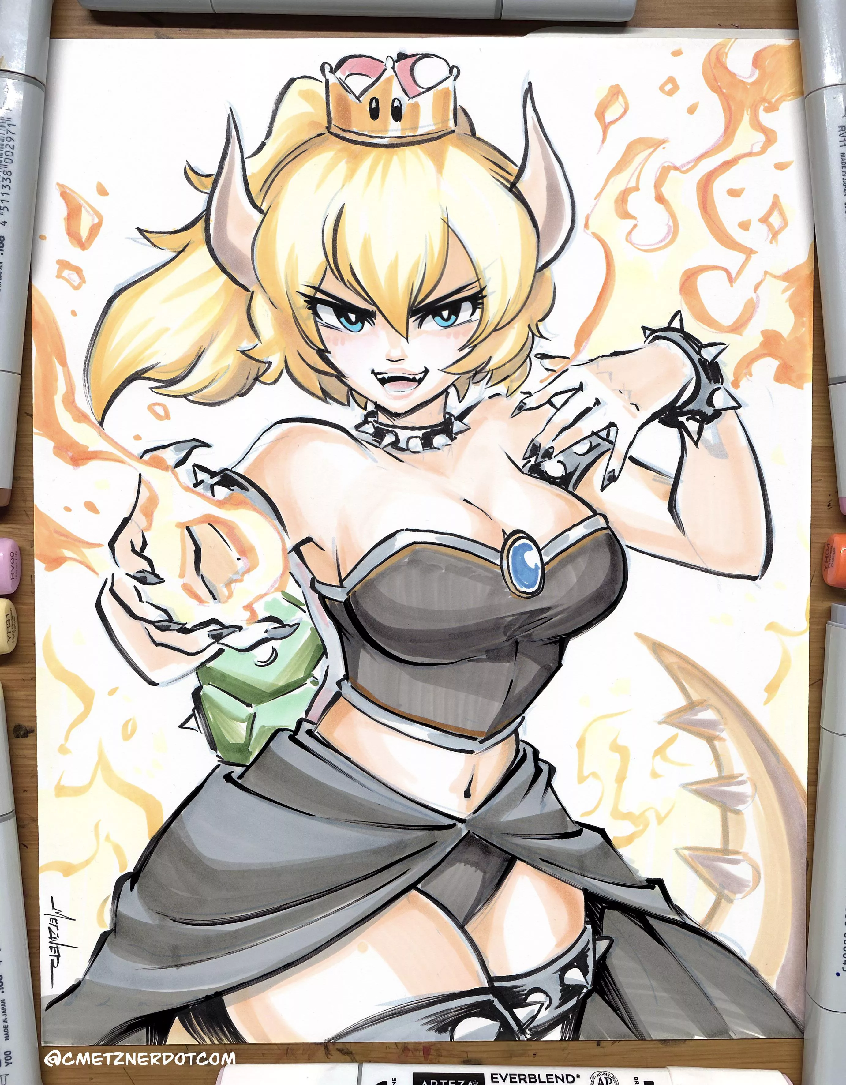 Here’s my drawing of Bowsette!