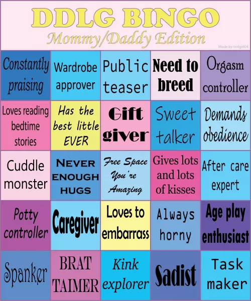 Here’s one for all you mommies and daddies! Who’s getting BINGO?! 😄