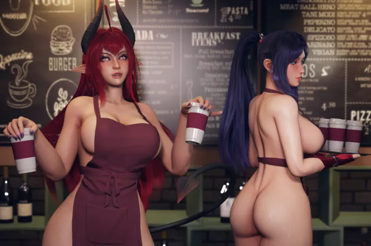 Here's your drink, darling hope you'll come back really soon