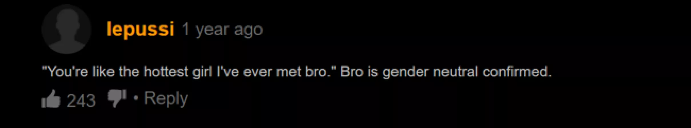 He's right
