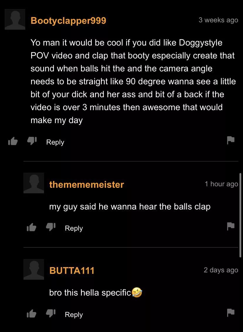 He’s very specific