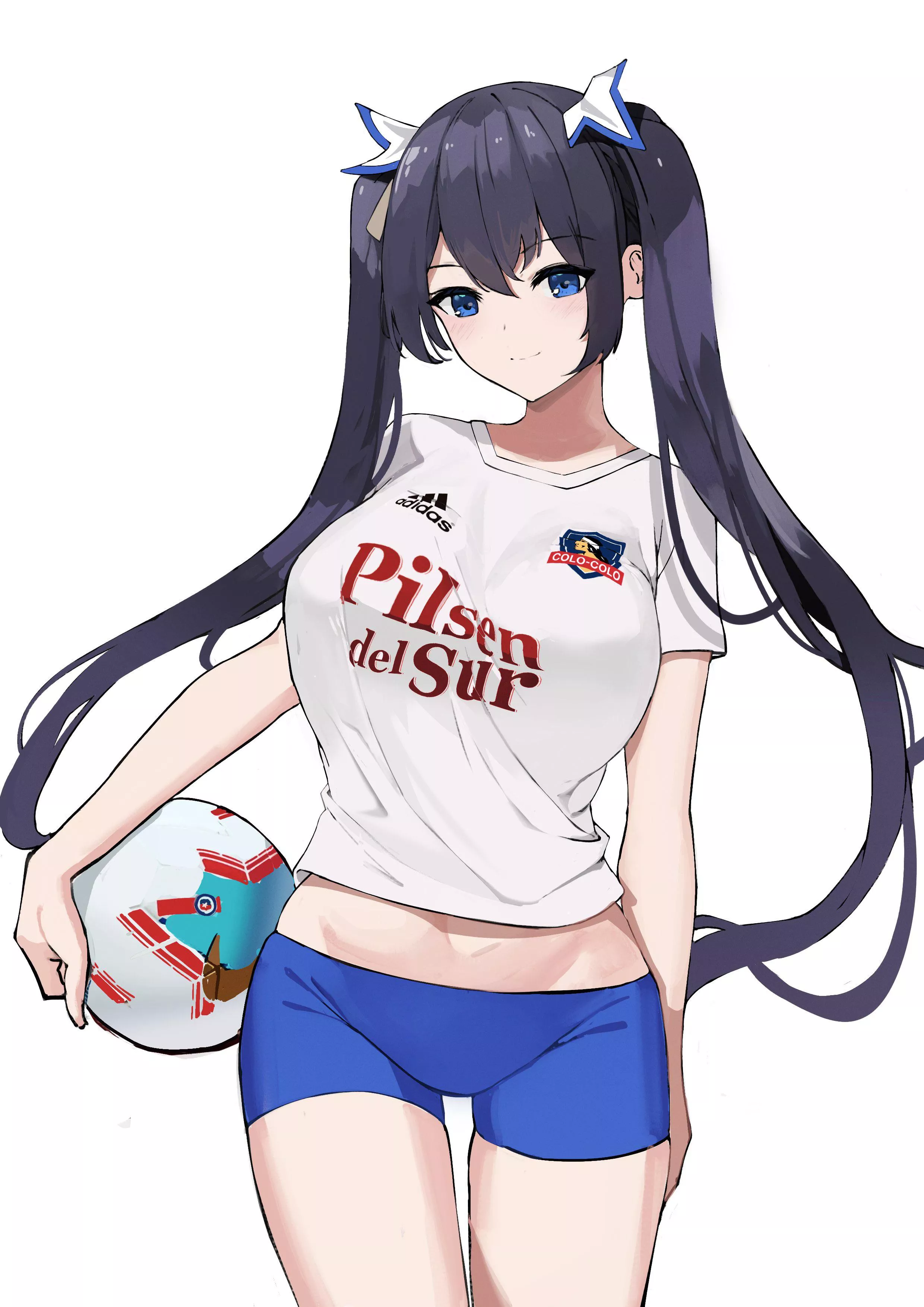 Hestia reps Colo-Colo as her club (tachika14) [Danmachi]