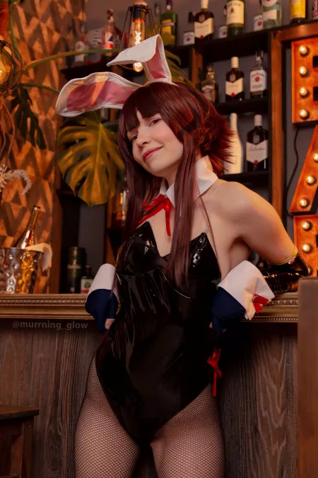 Hey, Kazuma! Are you up for some fun? | My bunny Megumin cosplay - by Murrning_Glow