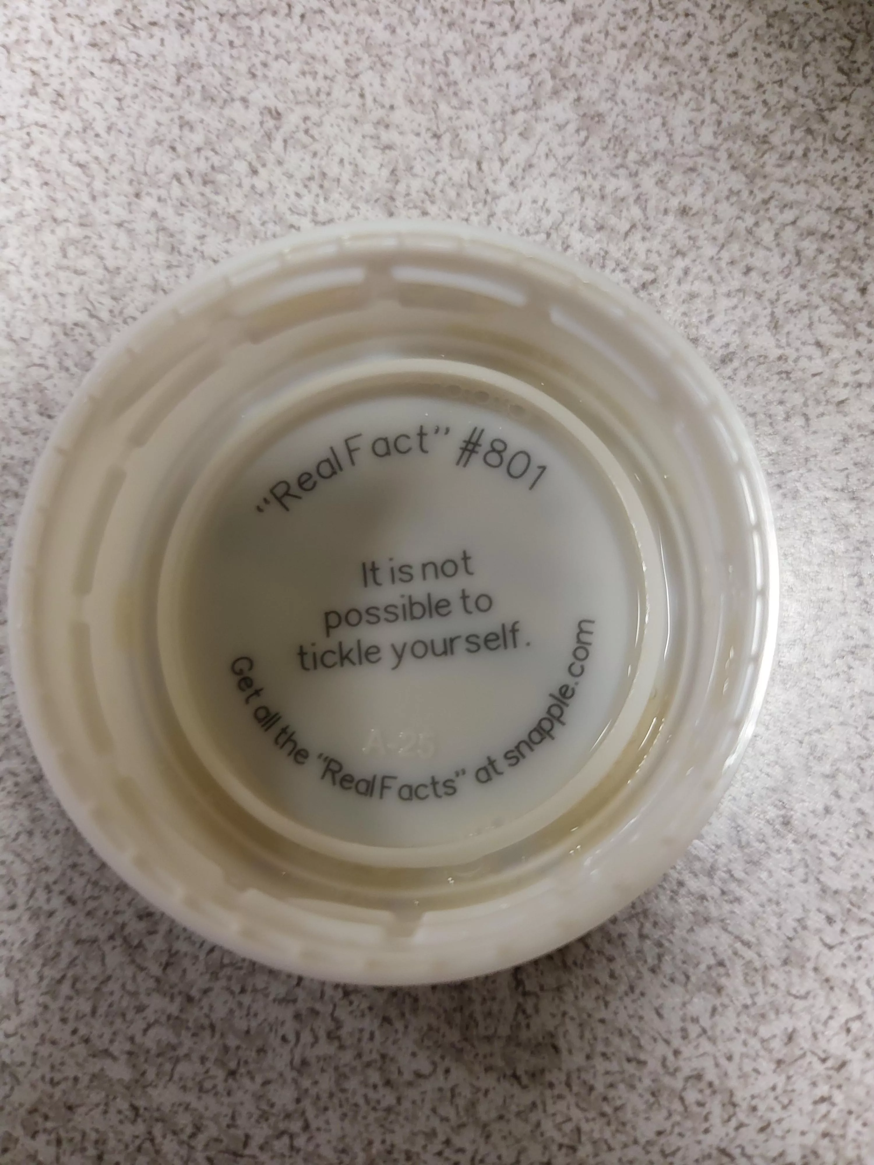 Hey thanks Snapple. Thought I could keep myself from not thinking about this at work, but...