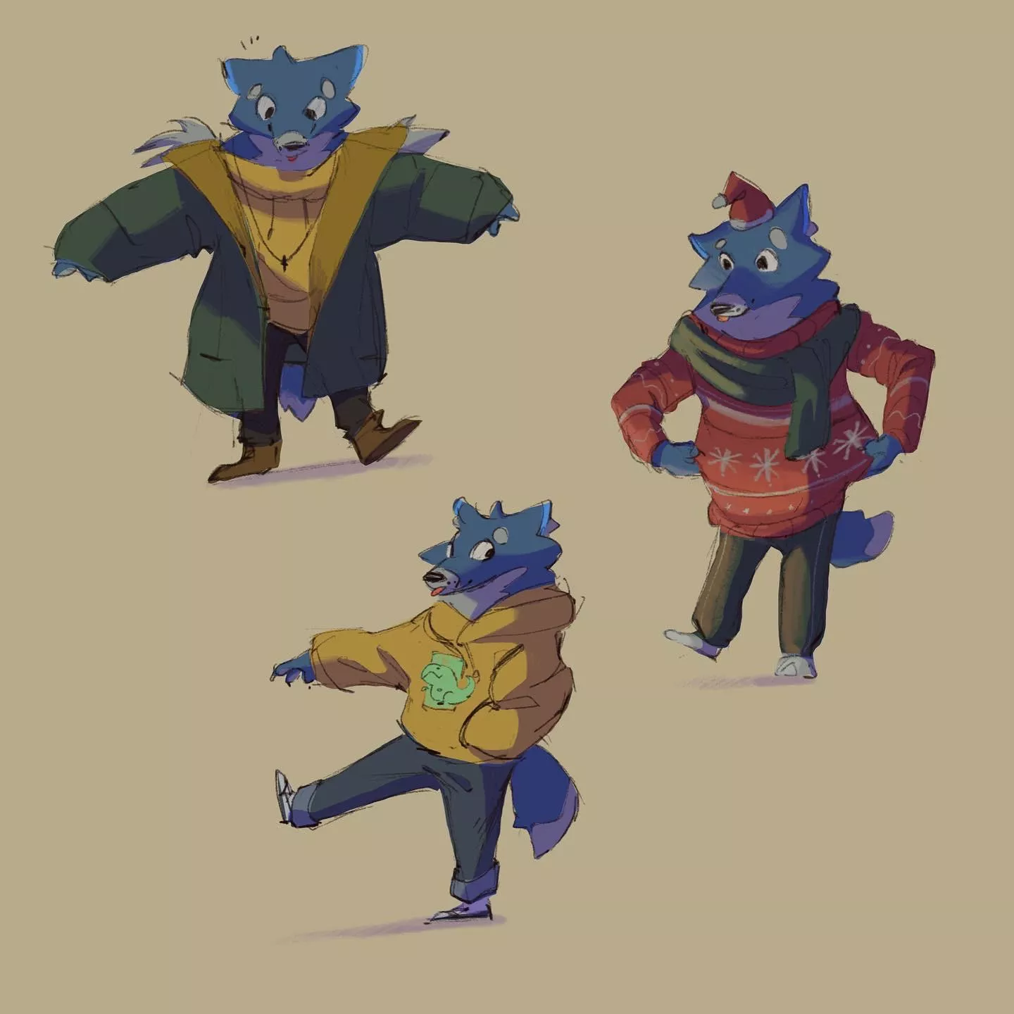 Hi! everyone! , I'm pretty new to the fandom, so I am just wondering where people in the fandom usually hang out online. I've been trying to be more engaging also this is my fursona (Art by me) haven't got a name for him yet. I wanna hear some of your