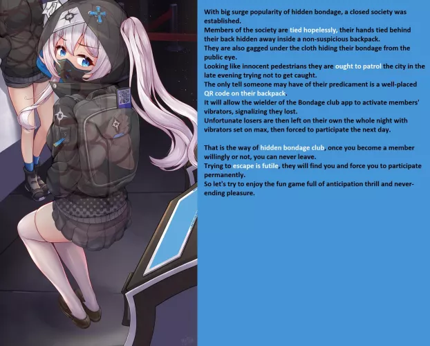 Hide and seek. [hidden bondage][vibrator][gagged][predicament]