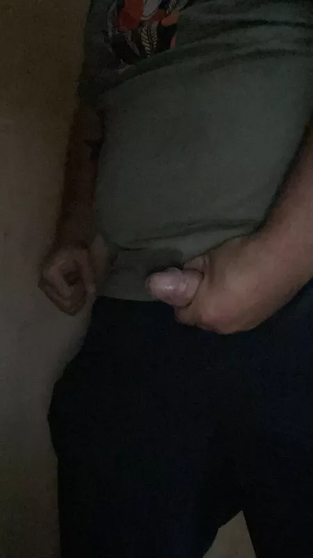 Hiding away from everyone while I get off