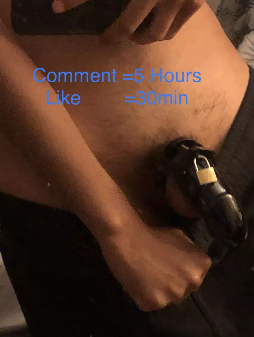 Hiii this is my first time in chastity, I never can sleep without cum, please go easy on me.😭🥺🥺🥺🥺