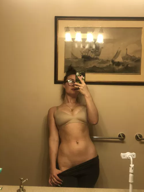 Home for the holidays hiding in the bathroom to take naughty pictures