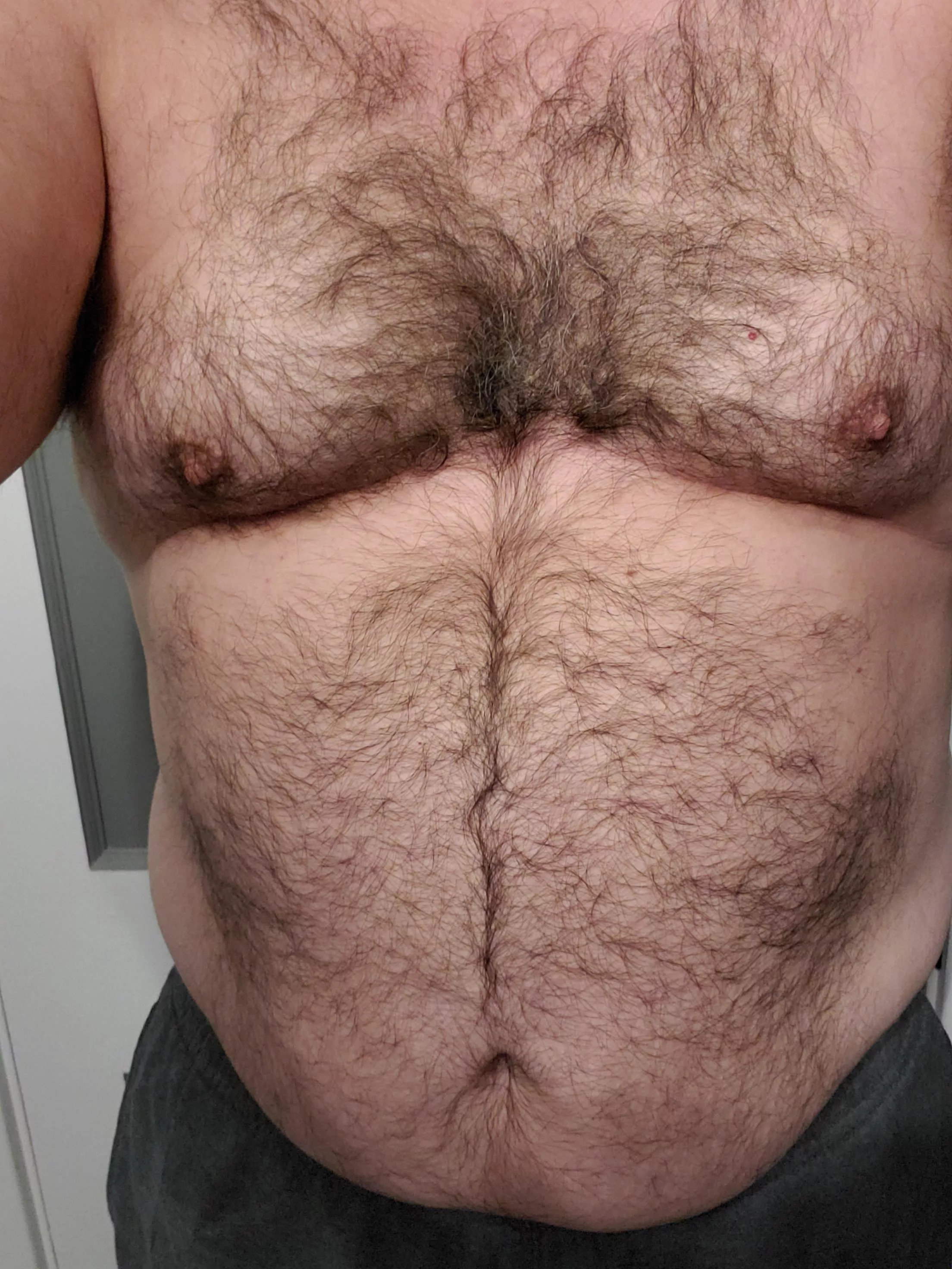 Home from work. Time to lose those pesky clothes!