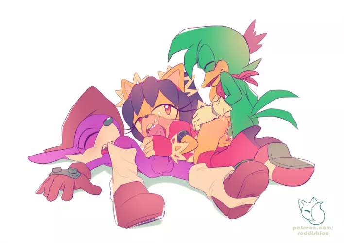 Honey's threesome. [Bean] [Fang] (reddishfox)