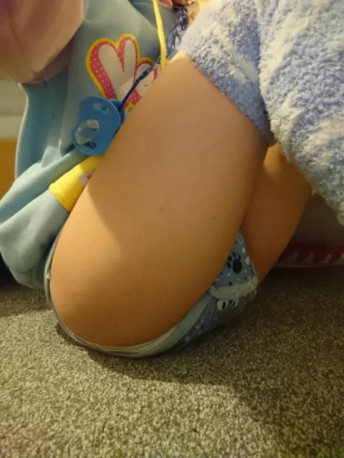 Hoodie and onesie is a comfy combo