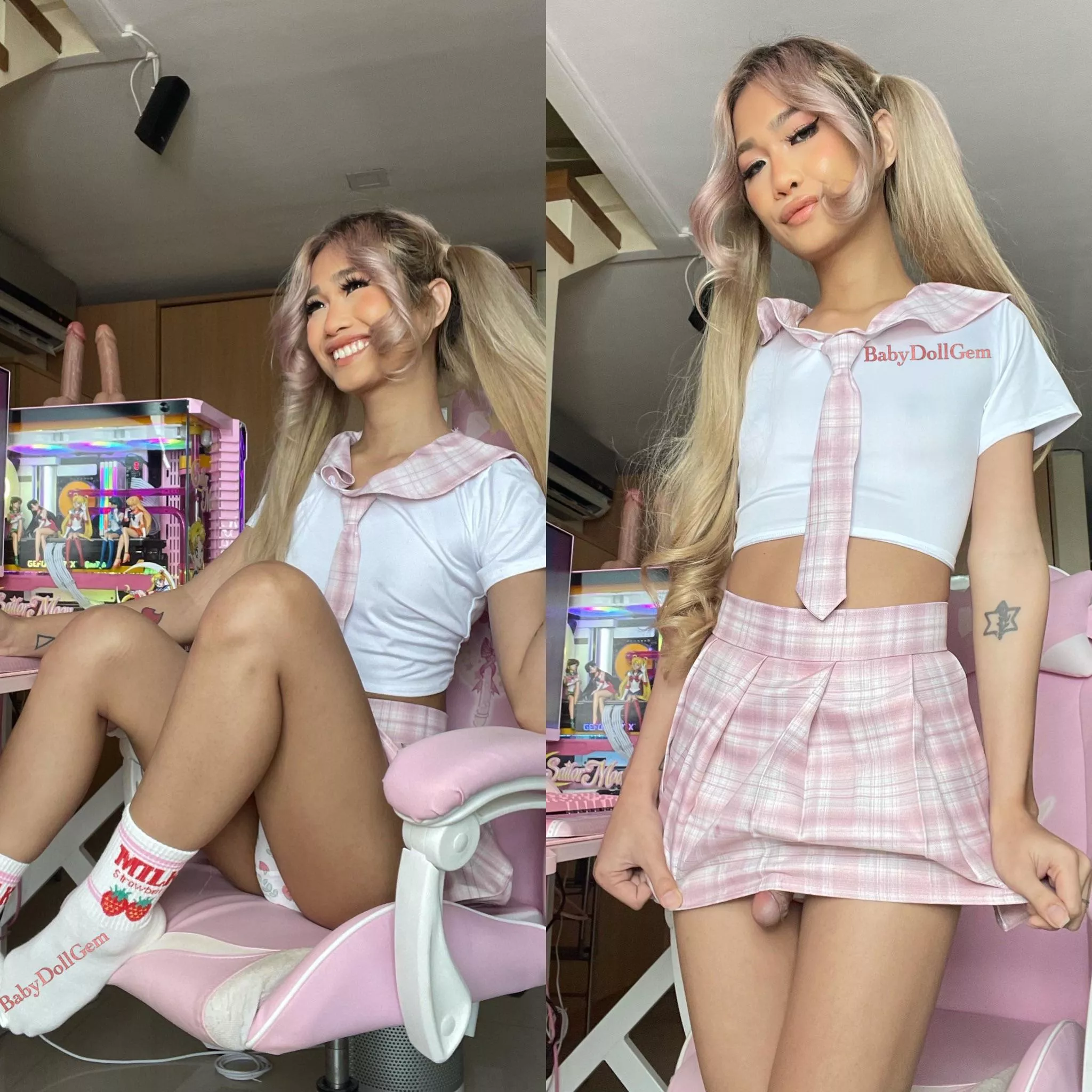 Hope the teacher won't notice my little surprise ☺️