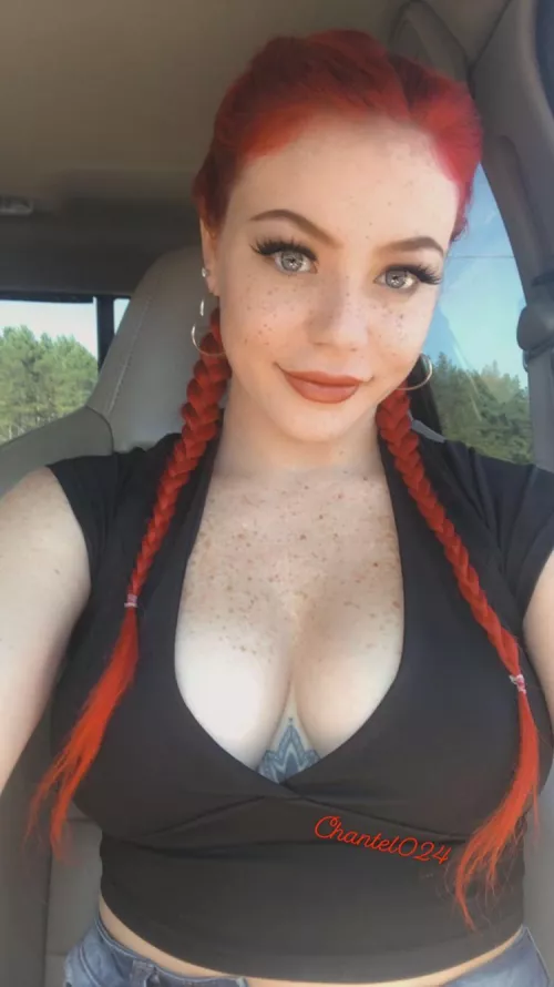 Hope you like freckled cleavage