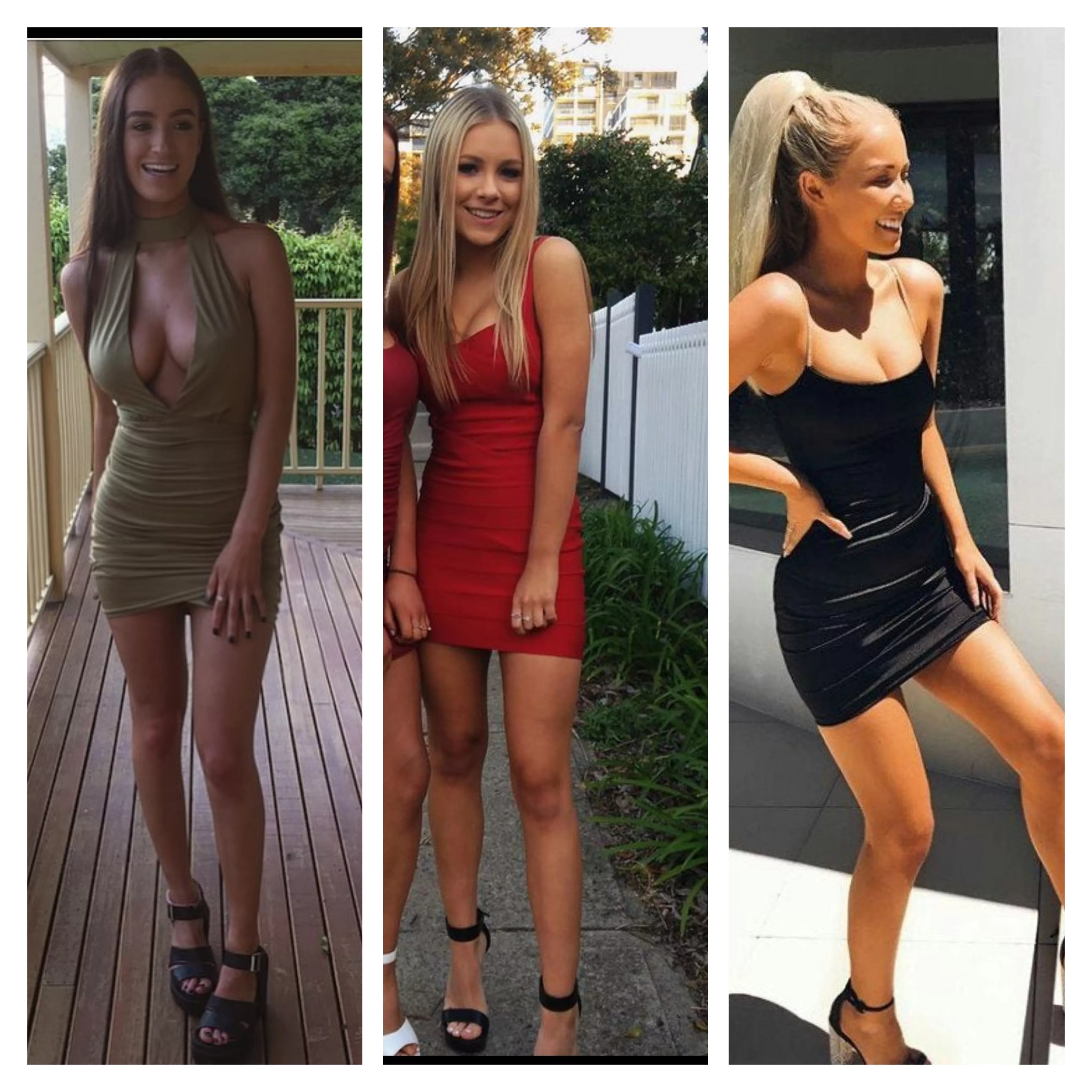 Hot girls in tight dresses