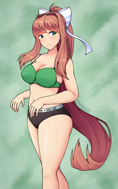 Hot Monika (art by Triplestabber on Pixiv)