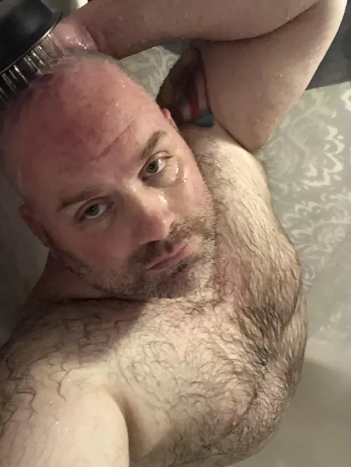 Hot showers are the best after a hard day.