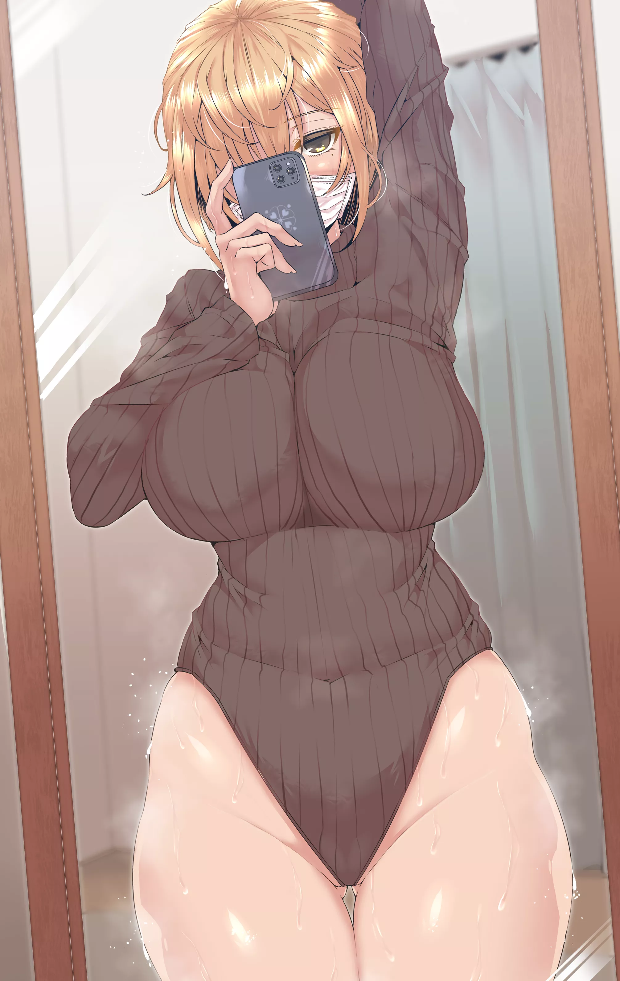 Hot Turtleneck Leotard Selfie (Wakura) [Original]