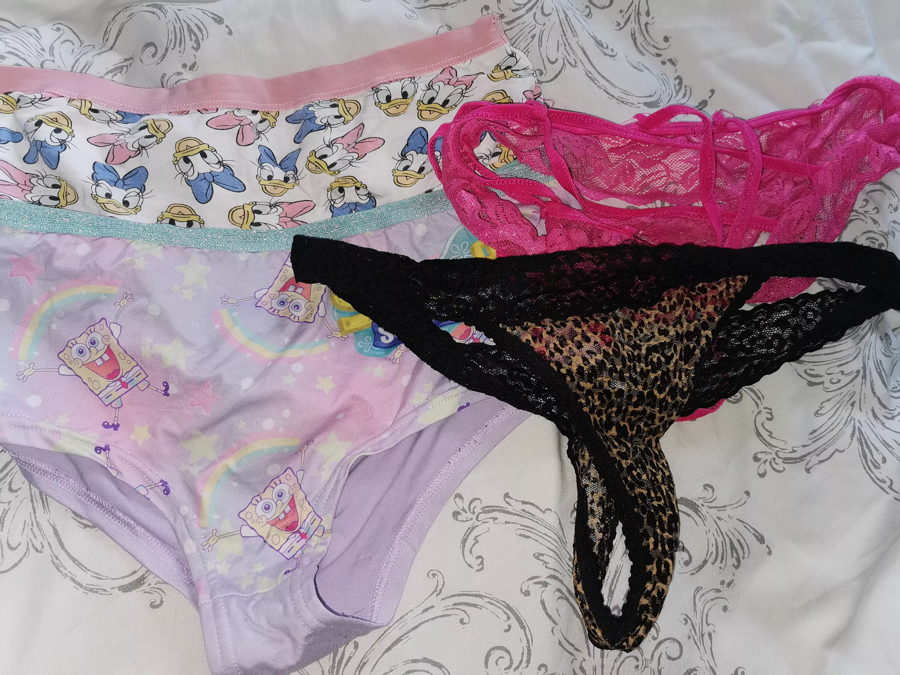 Hot wife's thongs and steps