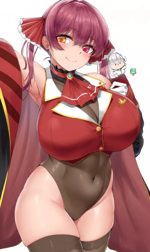 Houshou Marine Lewd Body Taking Off Her Jacket (Cho!cho!) [Hololive]