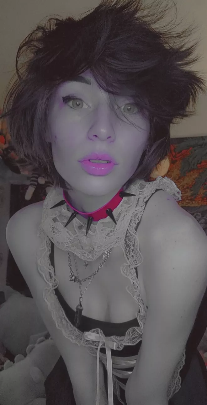 How about a cute goth maid?