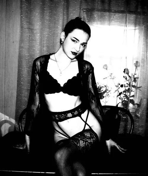 How about a sexy black and white photo