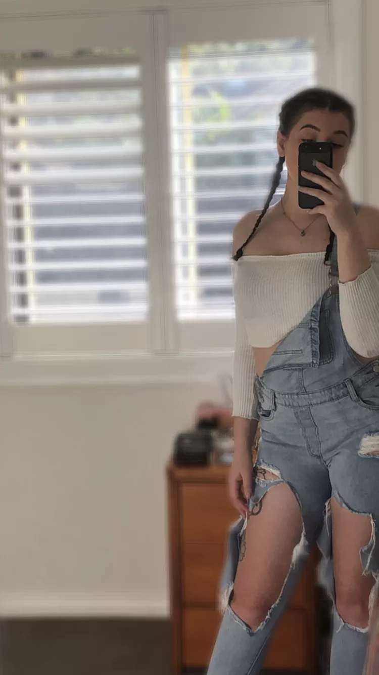 How about naughty girl with ripped jeans?