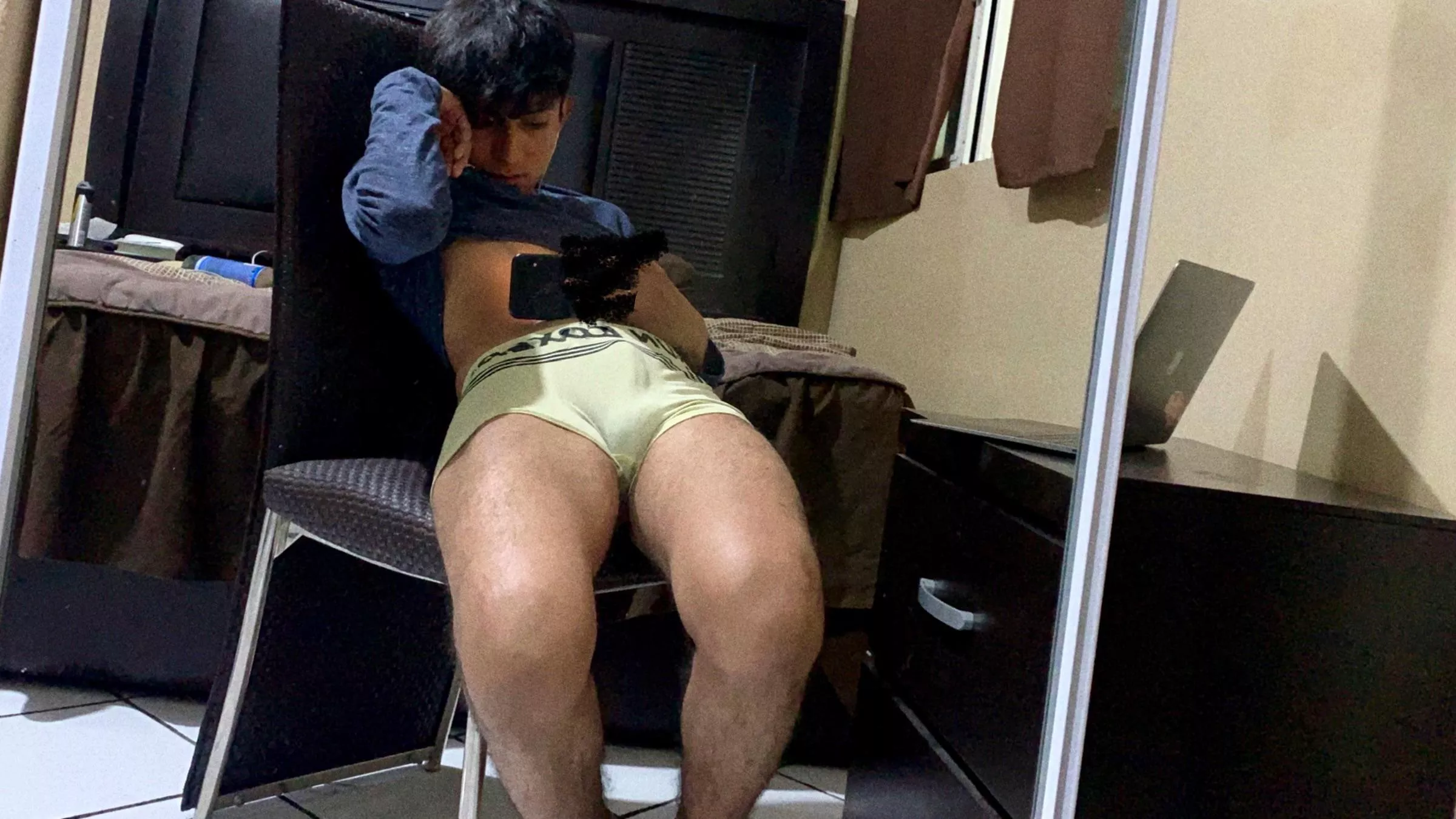 How do I look? I’ve been working on my legs 🚴🏾, I’m 19 I think I look younger though