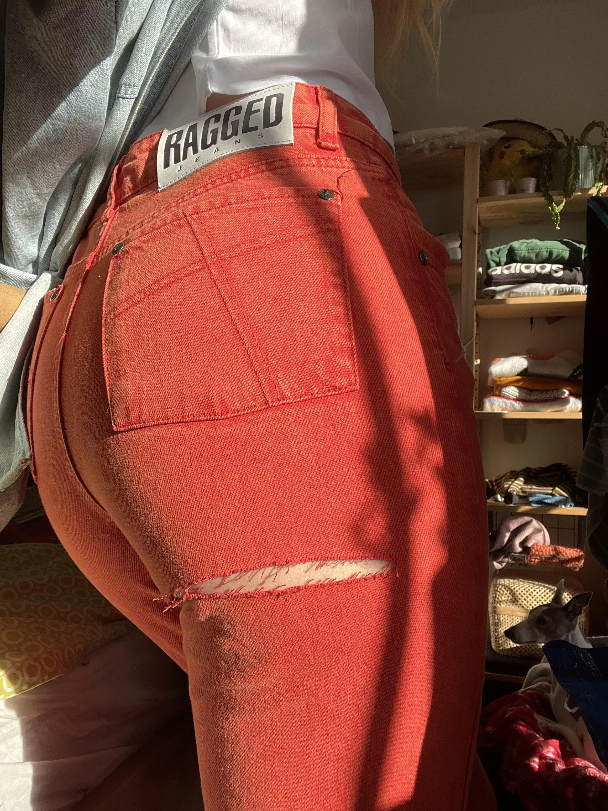 How do we feel about red jeans?