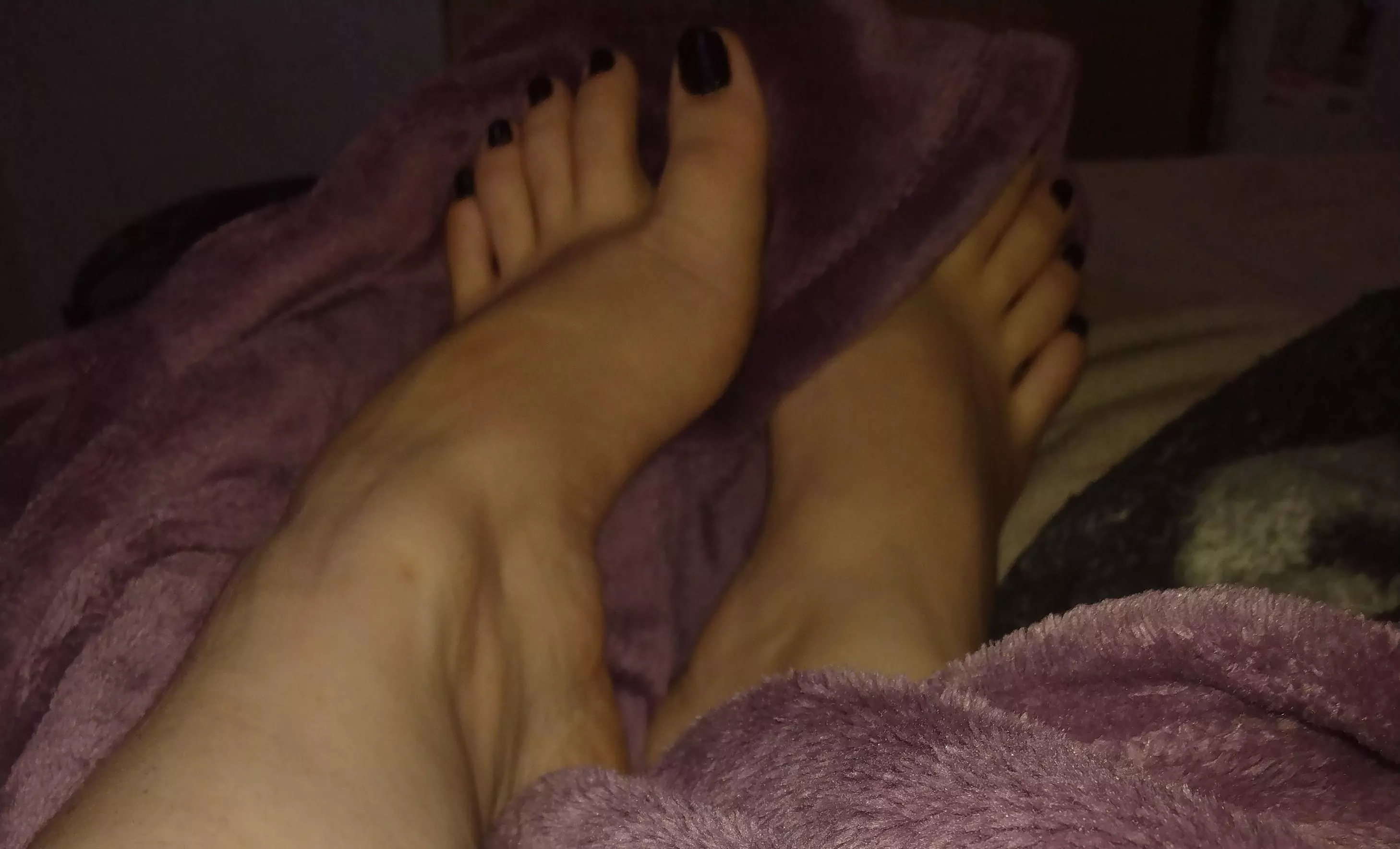 How does laying in bed, with my feet in your face all day sound?