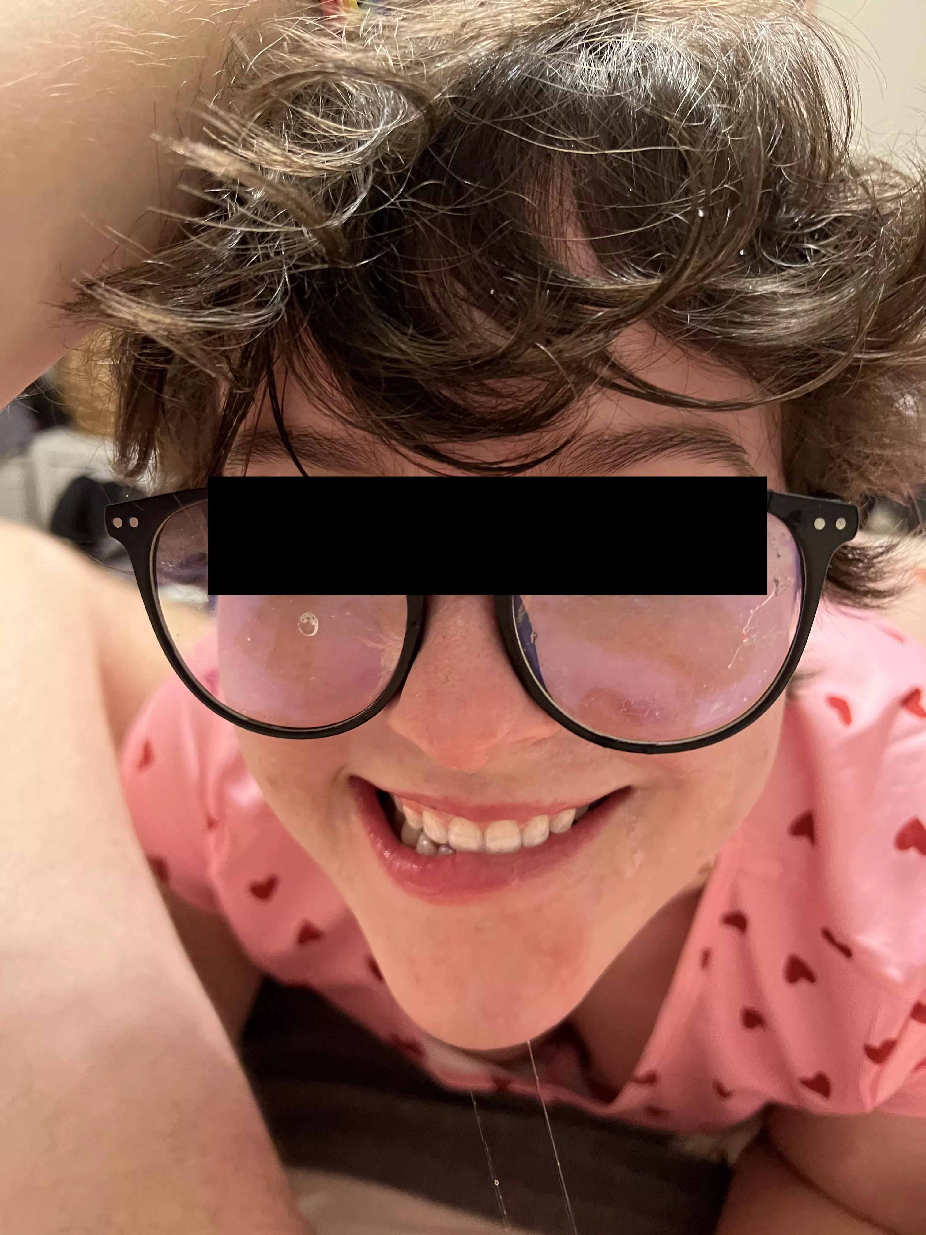 How I look when I get to suck cock on Valentine's [f]