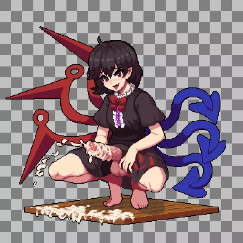 How Nue Houjuu creates the Seeds of Unknown Form. [Futa] [Nuenis]