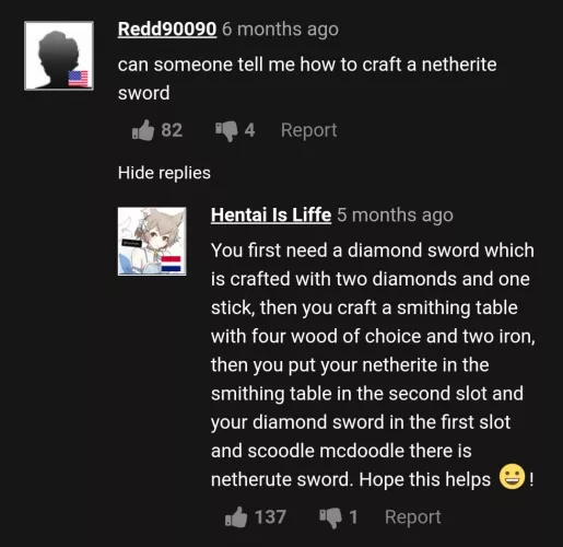 How to craft a netherite sword