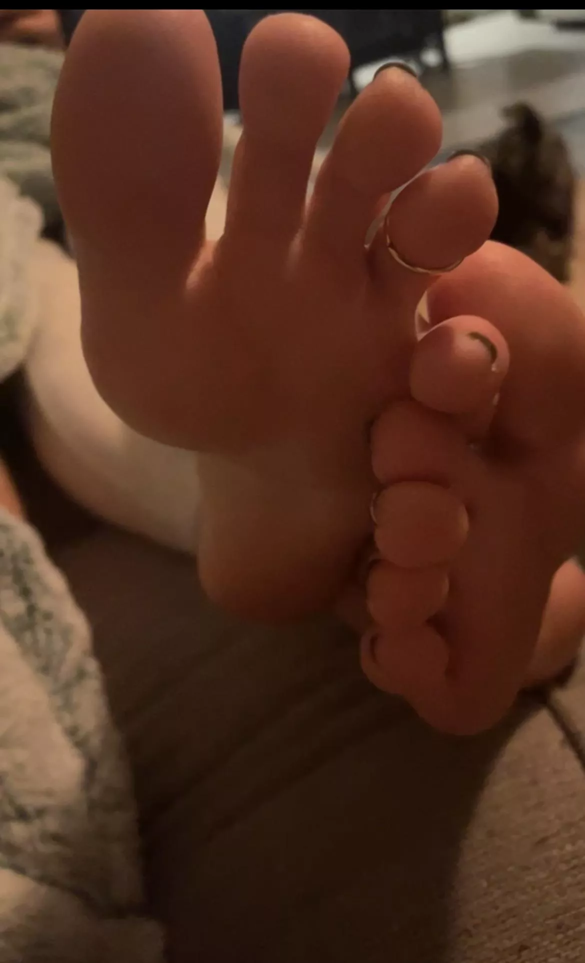 How would you like my feet in your face during a movie?