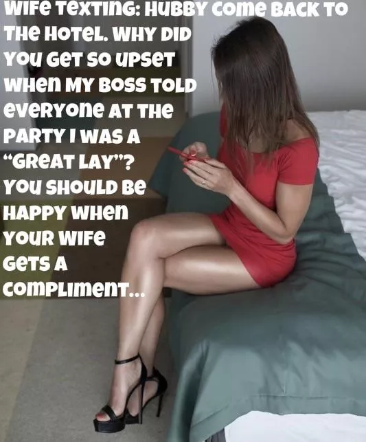 Hubby gone back to the hotel please…