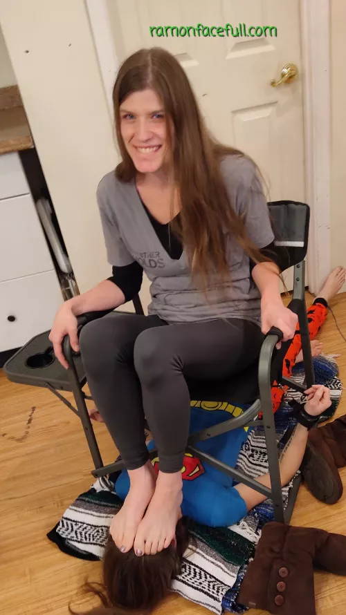 Human Footrest for Bell