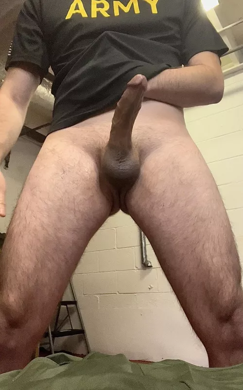 Hung jock army cock