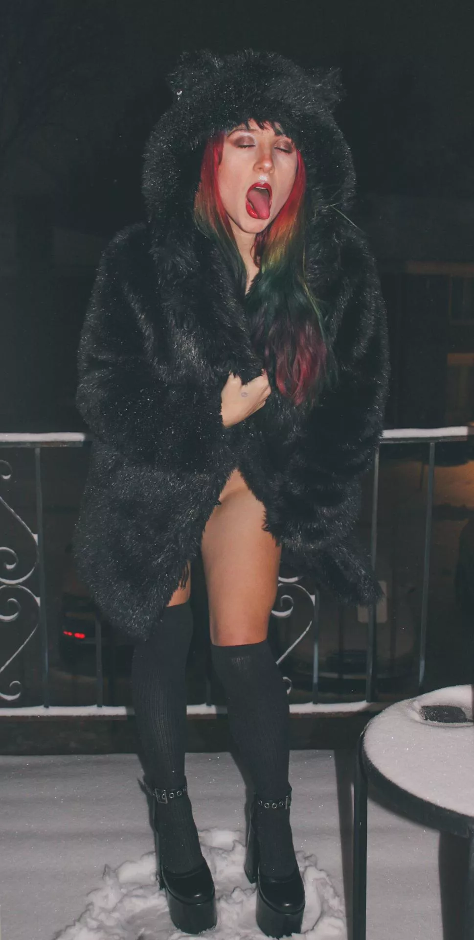 I ain't got nothing under this furry coat!!