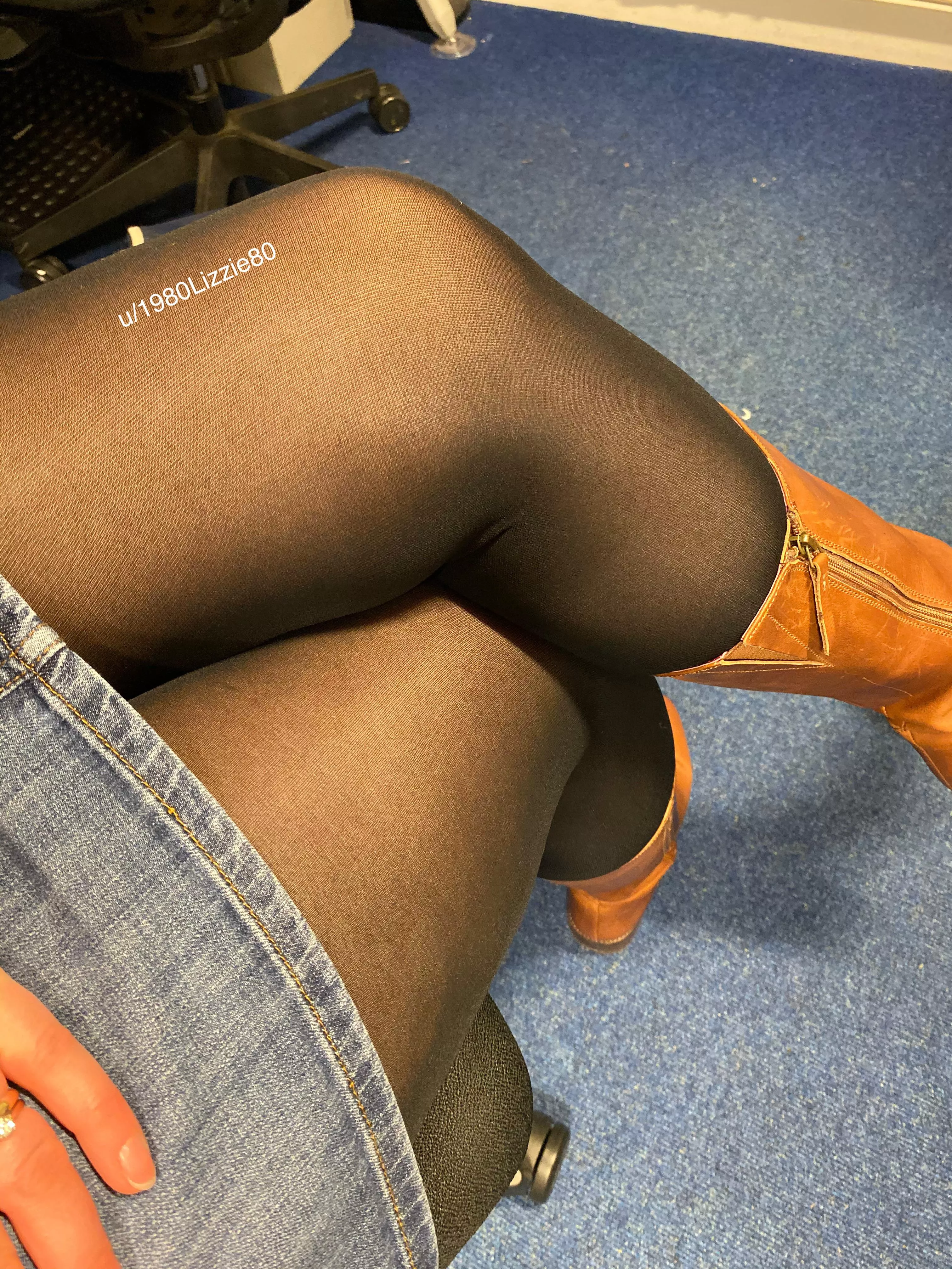 I always feel sexy in my tights and boot