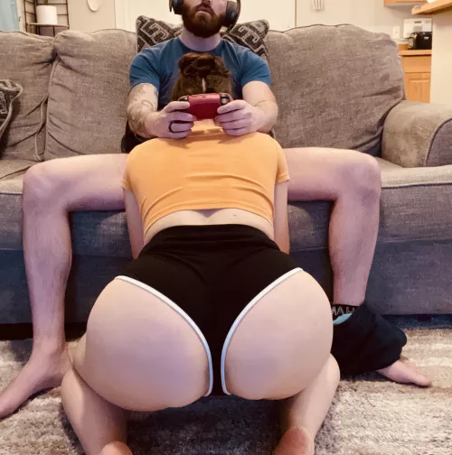 I always give him some encouragement while he games