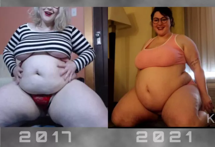 I am almost 2x as fat as I was at what I thought was my chubby weight. Now all I want to do is triple my size now! Iām dying to be immobile!