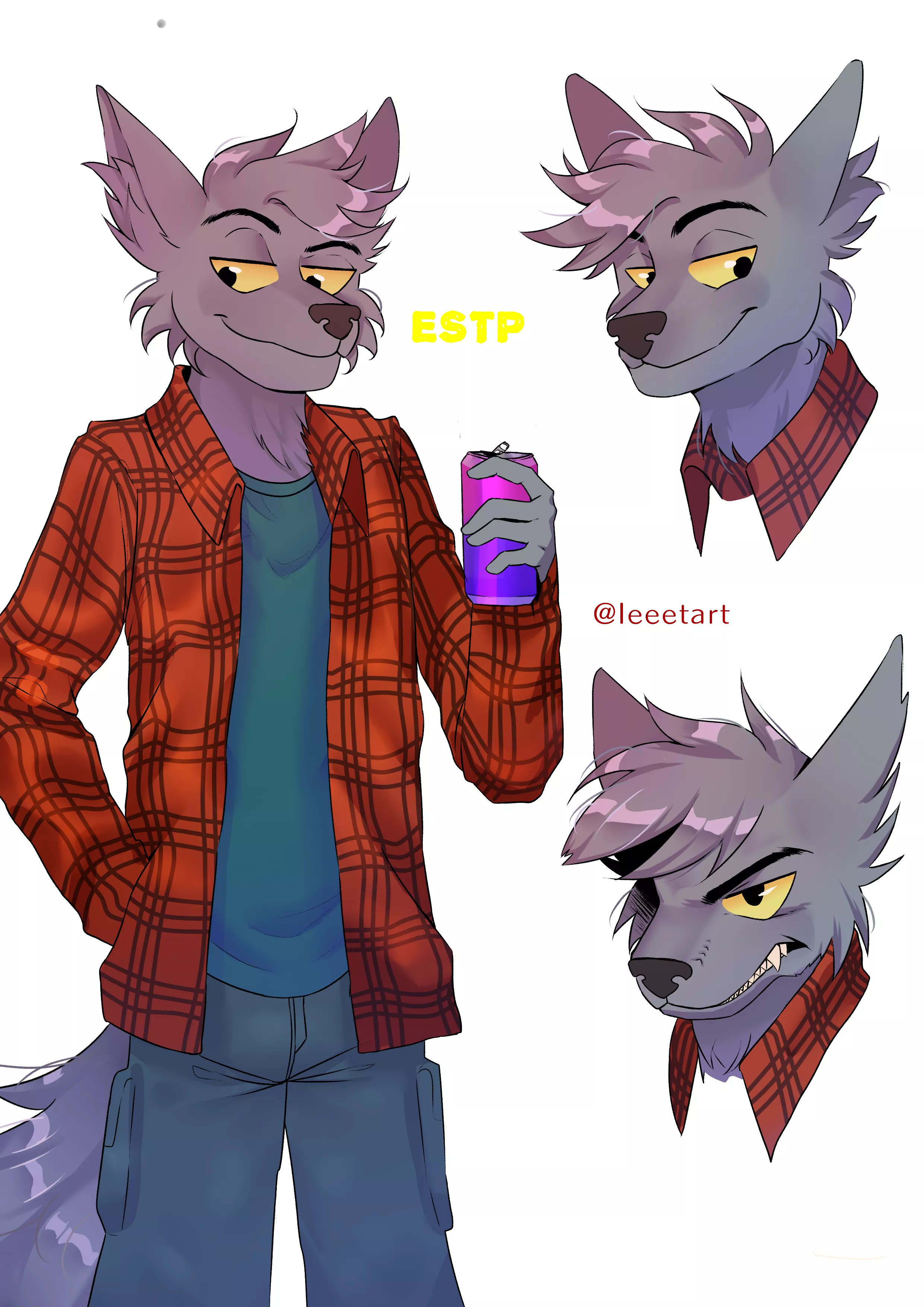i am new here and am practicing. this is my first OC. he is ESTP (by me @leeetart)