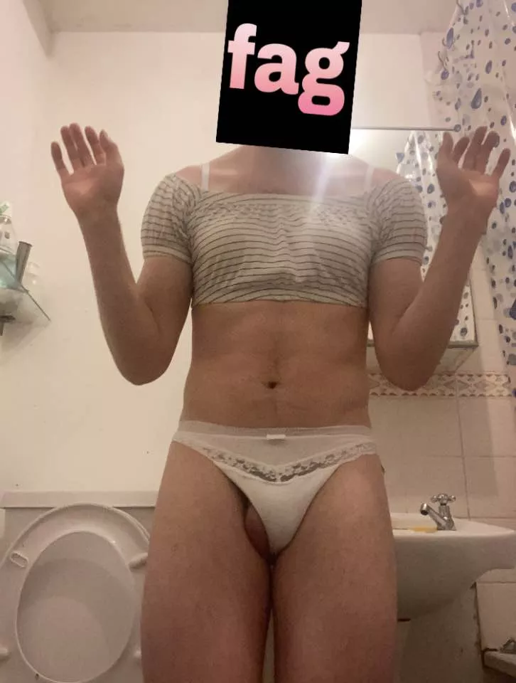 I am Tish I am pathetic and love my tiny cock rubbing in my sister's panties