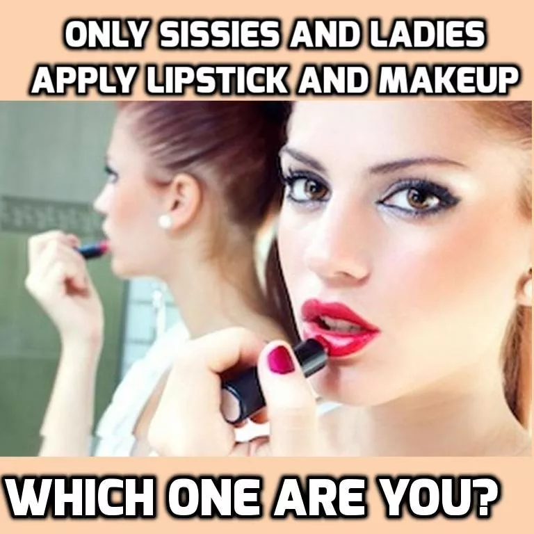 I apply lipstick at the ver beggining of doing my make up - how unmanly it is to open your mouth and gently spread soft pigment on your lips to make them more arousing, more tempting for other man. You turn your lips into a bait, for guys. Lipstick decla