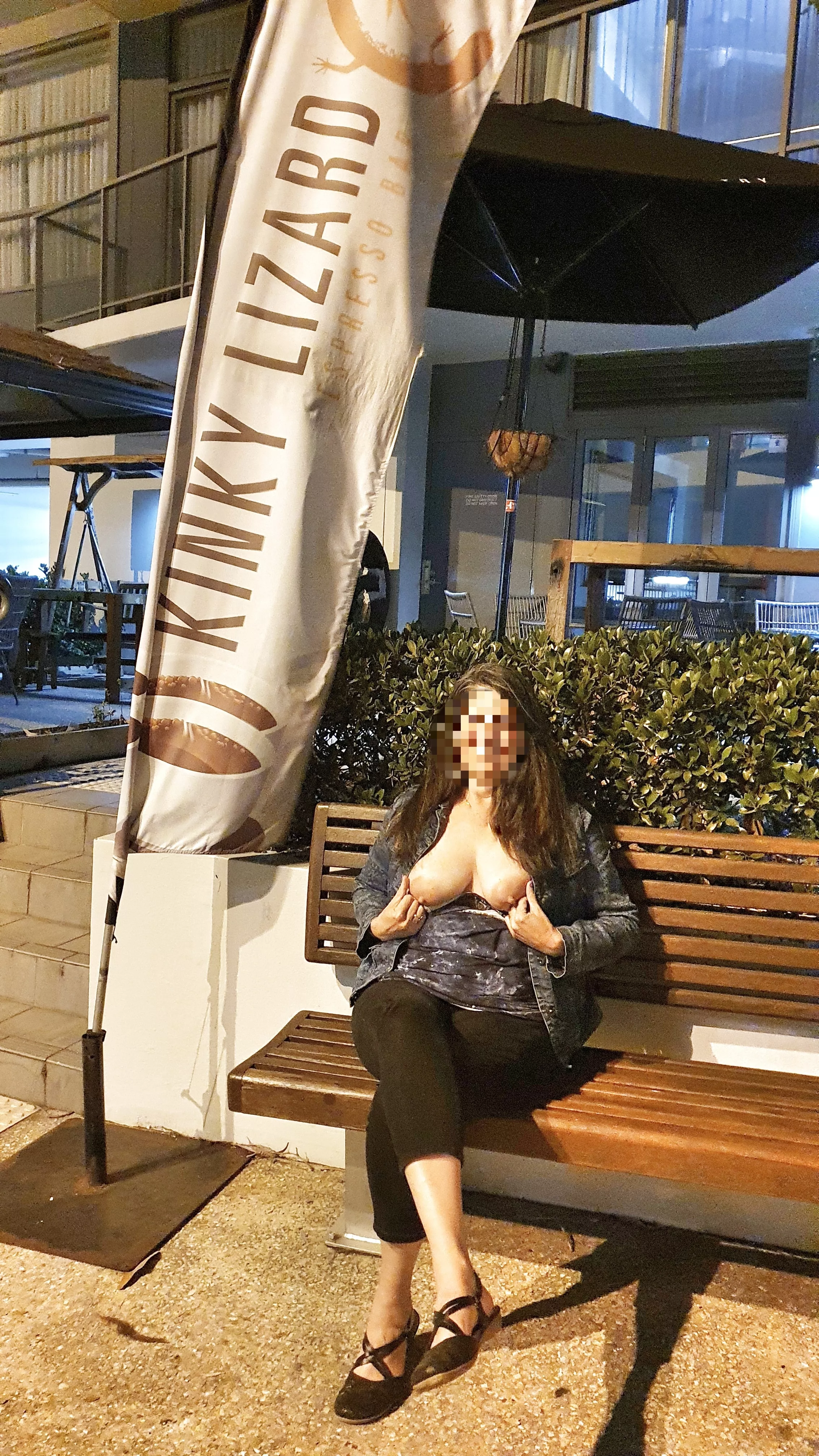 I ask you, could you just walk past that sign? (F)