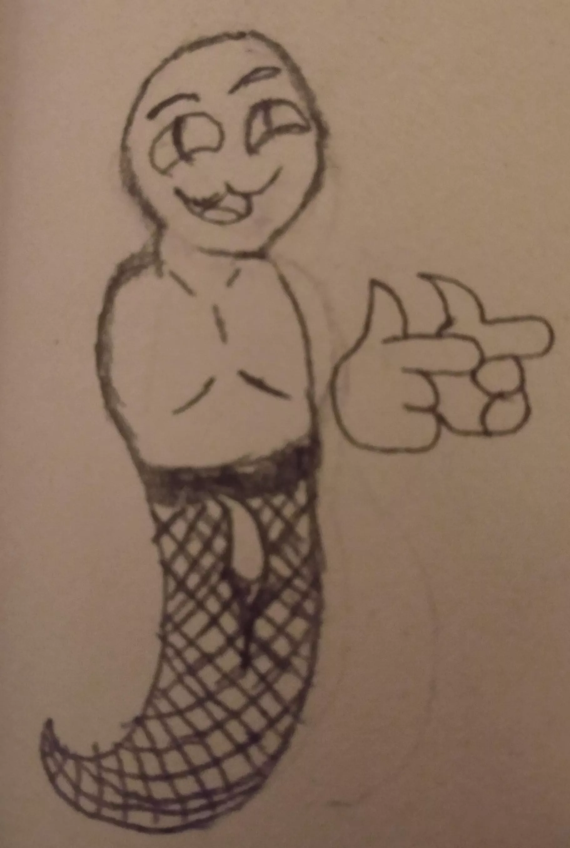 I asked a friend what I should draw, they said lost in stocking, this was the result, cursed I would say I asked a friend what I should draw, they said lost in stocking, this was the result, cursed I would say