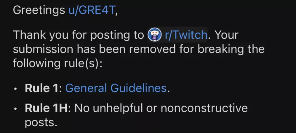 I asked a question…