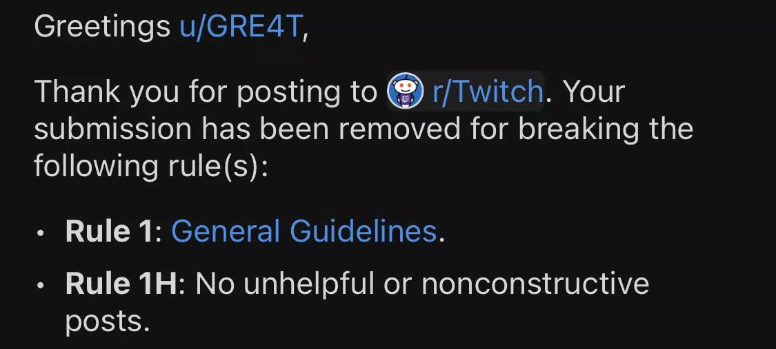 I asked a question…