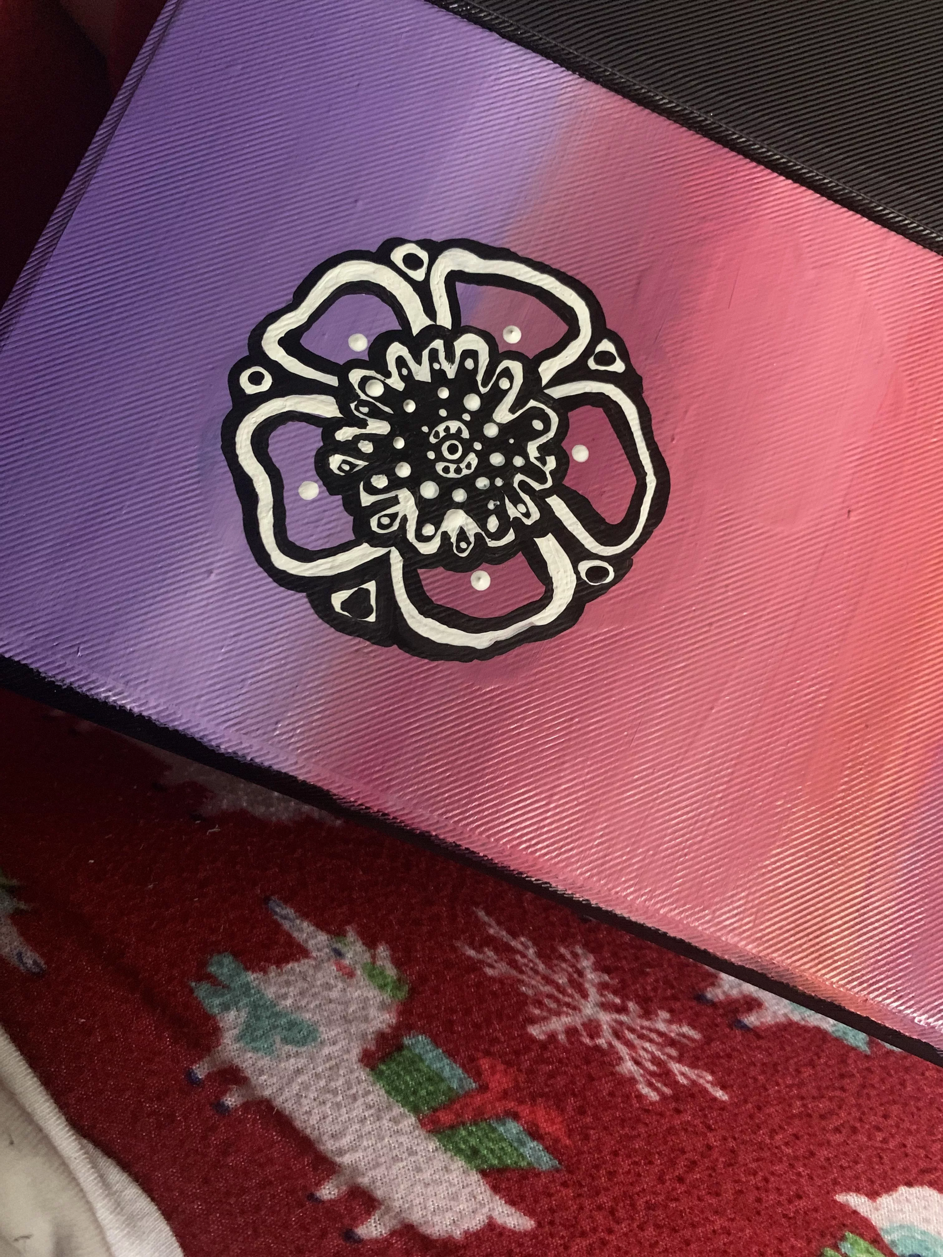 I been working on my tablet case ☺️ uni is gonna be more colorful